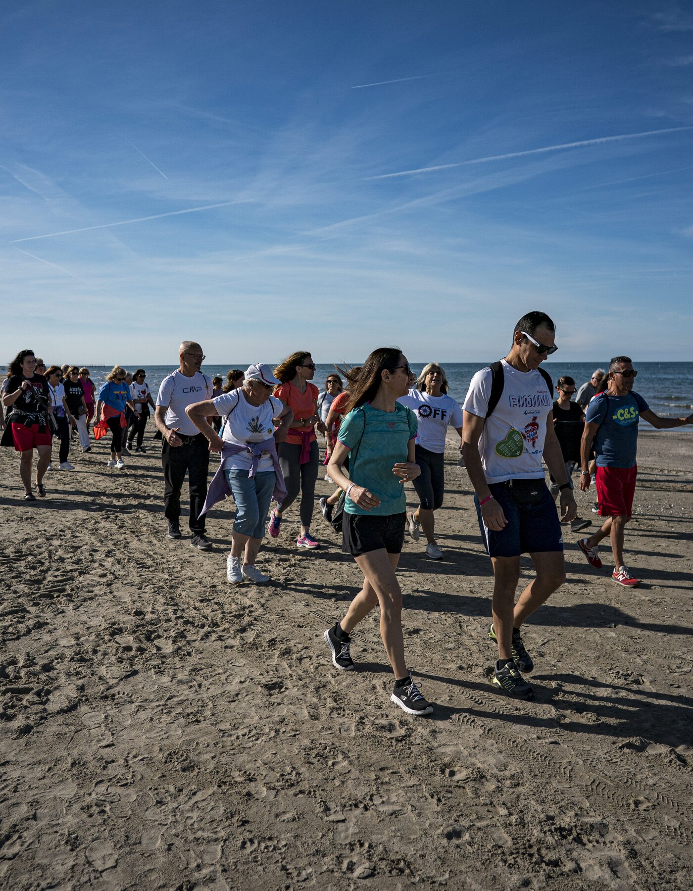 Fitwalking on the beach