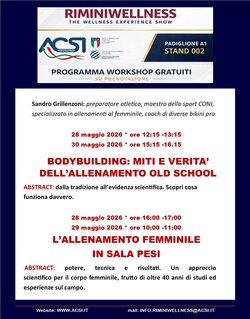 FREE WORKSHOP WITH MANDATORY RESERVATION
