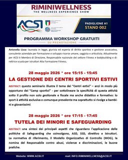 FREE WORKSHOP WITH MANDATORY RESERVATION