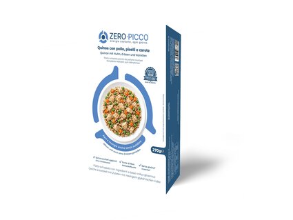 Quinoa con Pollo, Carote, Piselli