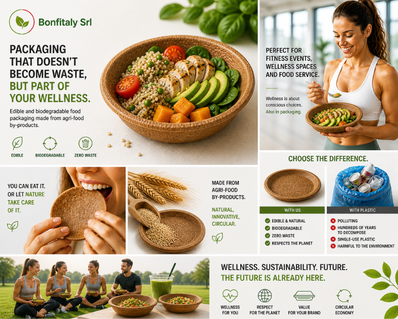 Edible & biodegradable food containers for wellness applications