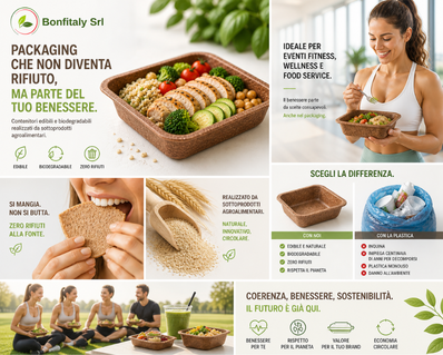 Edible & biodegradable food containers for wellness applications