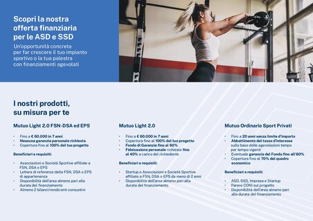 Prodotti finanziari per ASD e SSD